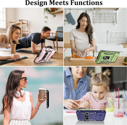 Miniatura 7 de Gritup para Samsung Galaxy S22 Funda con protectores de pantalla HD de 2 paquetes y cubierta deslizante para la cámara, protección contra caídas