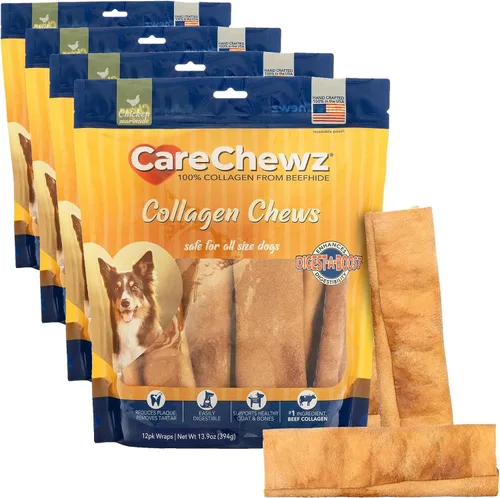Miniatura 10 de Pet Factory CareChewz - Golosinas masticables de colágeno de 6 a 7 pulgadas para perros, sabor a pollo, 12 unidades/1 paquete