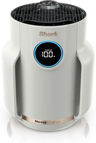 Purificador de Aire Shark para el Hogar, NeverChange Compact Pro, para Dormitorio, Habitación Infantil, Oficina en Casa, Residencia Universitaria,