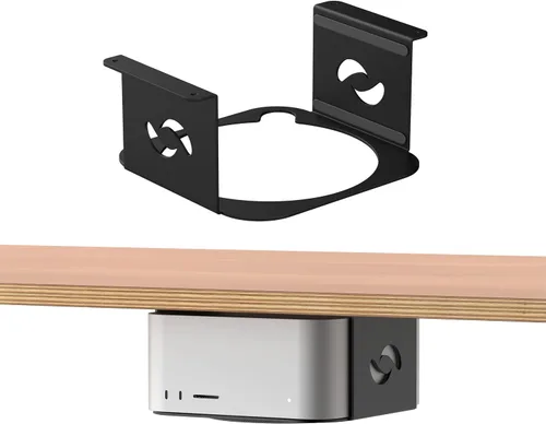 Miniatura 9 de HumanCentric Soporte para debajo del escritorio compatible con Mac Studio, soporte de montaje para M4 M3 M2 M1, disipación de calor, arañazos