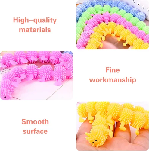 Miniatura 3 de Paquete de 12 juguetes elásticos para ansiedad, juguetes sensoriales de cuerda elástica, coloridas cuerdas elásticas para regalo del día del niño