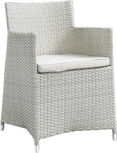 Miniatura 2 de Modway EEI-1505-GRY-WHI Junction - Sillón para patio al aire libre, color gris y blanco Gris Blanco