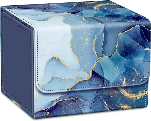 Miniatura 11 de CaseBot Caja de cartas compatible con MTG/TCG/CCG, funda magnética para tarjetas de juego de gran tamaño que se adapta a más de 180 tarjetas