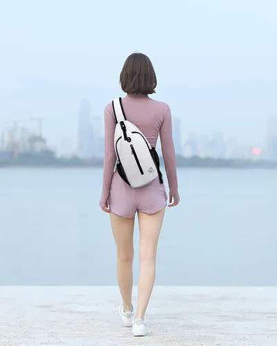 Miniatura 6 de WATERFLY Bolsa pequeña de senderismo: mochila cruzada para el pecho, mochila para hombres y mujeres con correa de hombro agradable a la piel