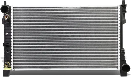 DNA Motoring OEM-RA-2337 Radiador de aluminio de ajuste directo estilo OE compatible con Mercedez C240 / C230 / SLK280 01-07, 25-5/8 pulgadas de