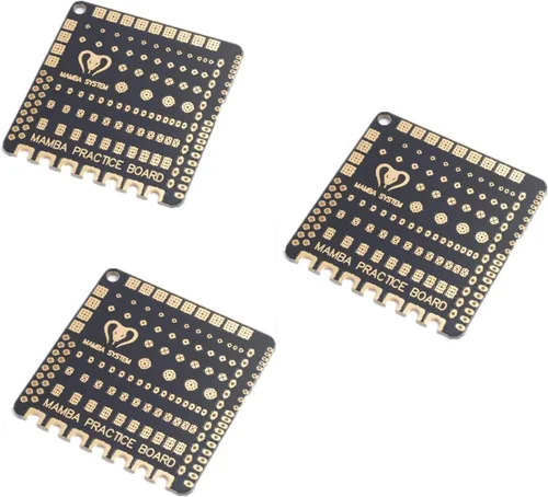 Diatone Mamba 3 unids FPV Junta de práctica de soldadura para FPV Drone Principiante, nuevos pilotos que mejoran el nivel de soldadura DIY
