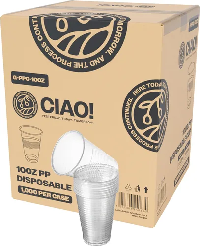 Miniatura 11 de CIAO! Vaso desechable acanalado de polipropileno de 9 oz (caja de 1,000)