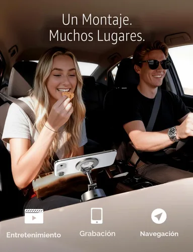 Miniatura 9 de LISEN Soporte de teléfono con succión 2026 Auto Vacuum 3.0, soporte magnético ajustable 360 para tablero de automóvil, accesorios Magsafe