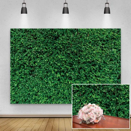 Fondo de fotografía de pared de hierba natural, Yeele de 8 x 6 pies, hojas verdes de primavera, telón de fondo verde, pancarta de cumpleaños, boda,