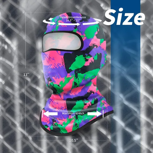 Miniatura 6 de YESLIFE Pasamontañas de esquí para hombres, máscara facial de verano para cascos de motocicleta, accesorios de motocross, polaina de cuello