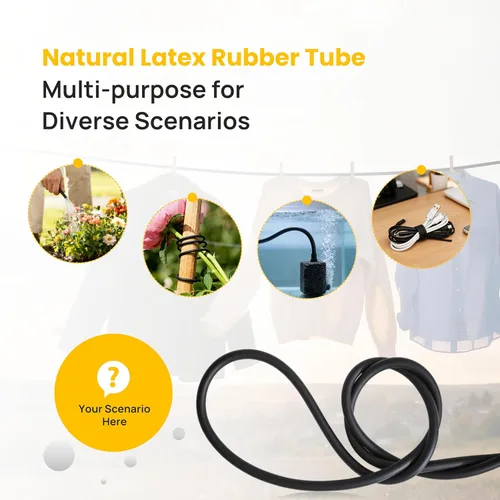 Miniatura 5 de Tubo de goma de látex natural, 5/8 pulgadas, diámetro exterior (0.669 in) x 1/2 pulgadas de diámetro interior (0.472 in), tubo de catapulta