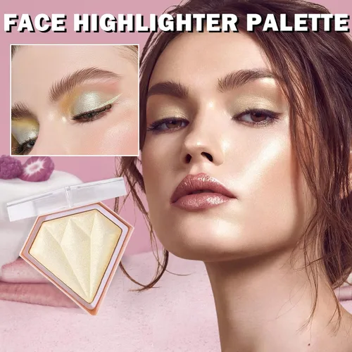 Miniatura 2 de IONSGAKO Paleta de maquillaje iluminador de cara iluminadores de polvo iluminadores de maquillaje narutal brillo brillo resaltador contorno polvo