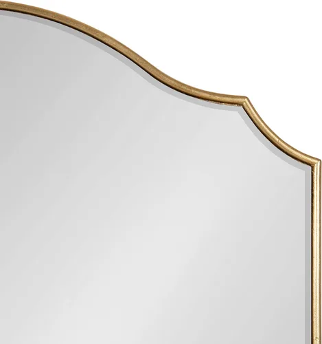 Miniatura 4 de Kate and Laurel Leanna Glam - Espejo de pared horizontal, 20 x 30, dorado, sofisticado espejo grande para pared
