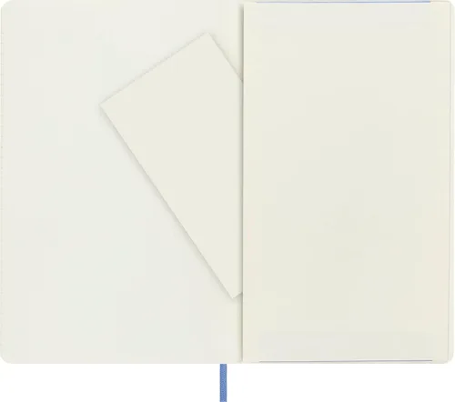 Miniatura 6 de Moleskine - Cuaderno clásico, tapa suave, grande (5 x 8.25 pulgadas), a rayas/forrado, azul hortensia, 192 páginas