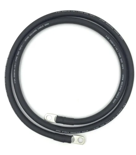 Miniatura 5 de Cables de batería premium de calibre 2 AWG, fabricados en EE.UU., positivo o negativo, rojo o negro, cables de batería de repuesto para automóvil