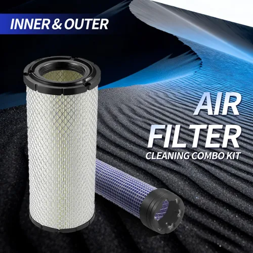 Miniatura 6 de Para Kawasaki 11013-7044 y 11013-7045 Limpiadores de filtro de aire interior y exterior Combo OEM para Donaldson Kohler 25-083-01-S P821575 y P822858
