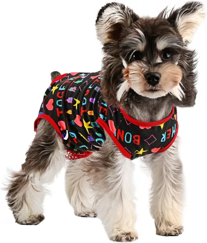 Etdane Pañales para perros, bragas sanitarias, camisas de período fisiológico, trajes de recuperación quirúrgica para perros machos y hembras,