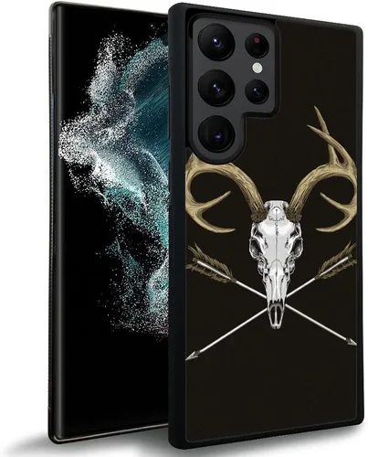 Miniatura 35 de DJSOK Funda compatible con Samsung Galaxy S22 Ultra, diseño con patrón de parachoques trasero, esquinas reforzadas antiarañazos, caver de TPU suave