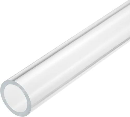 Miniatura 10 de MECCANIXITY Tubo acrílico transparente rígido redondo tubo 44mm (1.7") ID 50mm (2") OD 14" para lámparas y linternas, sistema de refrigeración por