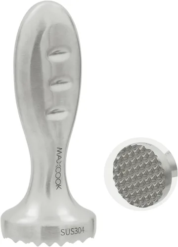 Miniatura 10 de Mazo de martillo ablandador de carne con mango de goma de agarre cómodo, golpeador de carne de doble cara para ablandar carne, carne de res, pollo