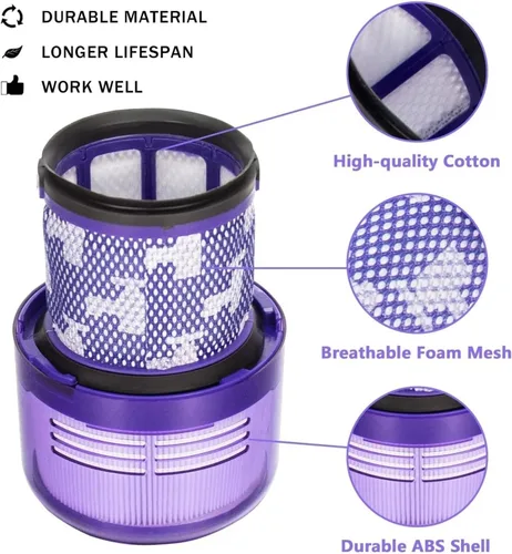Miniatura 4 de BeNtli Piezas de repuesto para aspiradora, filtro de poste Hepa, filtros de vacío, número de pieza 970013-02, compatible con Dyson V11 Torque Drive
