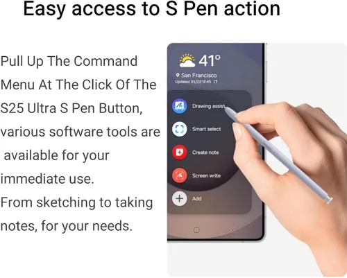 Miniatura 3 de S25 Ultra S Pen Reemplazo para Samsung Galaxy S25 Ultra Stylus Pen, S Pen para S25 Ultra Pen con 5 puntas de repuesto (*Negro*)