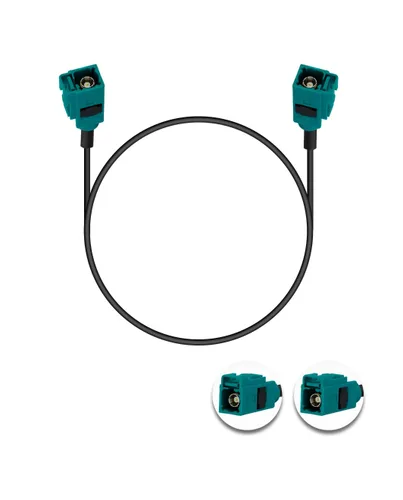 Miniatura 5 de Fakra Z Cable Fakra Z hembra a Fakra Z hembra RF cable coaxial 3.3 pies/3.3 ft Fakra Z hembra vehículo antena cable de extensión RG174 para coche