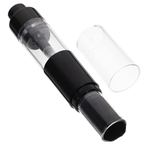 Beaupretty Cepillo retráctil para rubor con botella recargable, cepillo de base de viaje para cosméticos en polvo