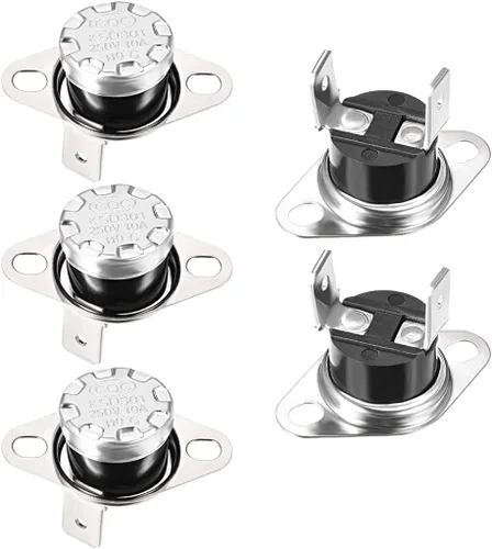 Miniatura 14 de uxcell KSD301 Termostato 104.0 °F/104°F 10A N.C Ajustar interruptor de temperatura de disco rápido para microondas, horno, cafetera 2 piezas