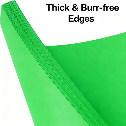 Miniatura 3 de 30 hojas de cartulina verde 8.5 x 11 pulgadas, 67 lb/180 gsm, papel de cartulina de alta calidad para impresora, ideal para invitaciones, menús