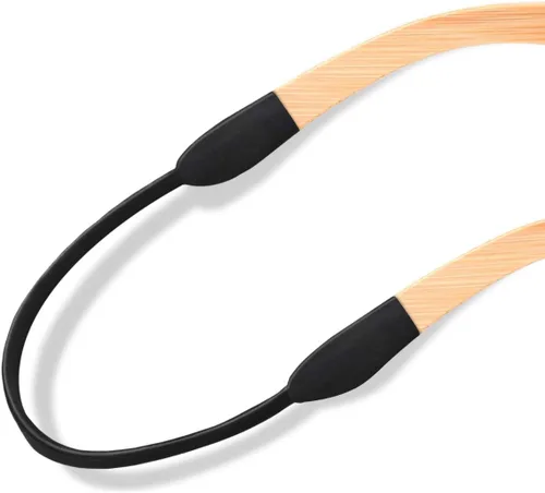 Miniatura 3 de kwmobile Correas deportivas de silicona para gafas, paquete de 2 cordones deportivos delgados de silicona antideslizantes para gafas de adultos