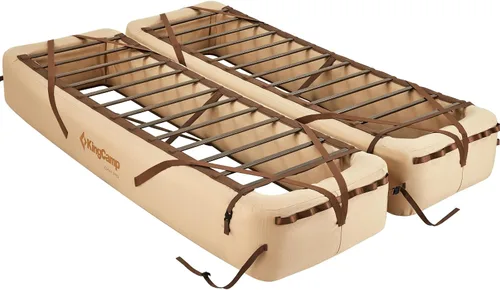 Miniatura 8 de KingCamp Base inflable para catre de campamento, marco de colchón de aire resistente para tiendas de campaña, marco de cama portátil fuera del suelo