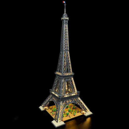 Miniatura 2 de BRIKSMAX Kit de iluminación LED para LEGO-10307 Torre Eiffel – Compatible con el modelo de bloques de construcción de Arquitectura Lego – No incluye