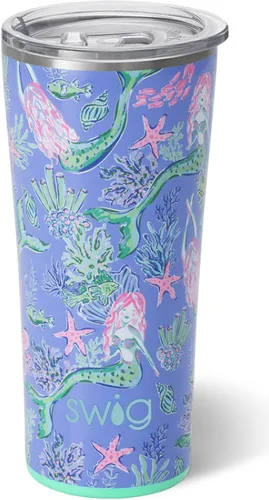 Miniatura 31 de Swig Life - Vaso de 22 oz con aislamiento térmico, vaso de café con tapa, apto para portavasos, apto para lavavajillas, acero inoxidable, taza