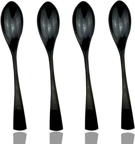 Miniatura 14 de JASHII 18/10 acero inoxidable 4 piezas espejo pulido negro pescado tenedor negro servidor conjunto Tenedor de pescado