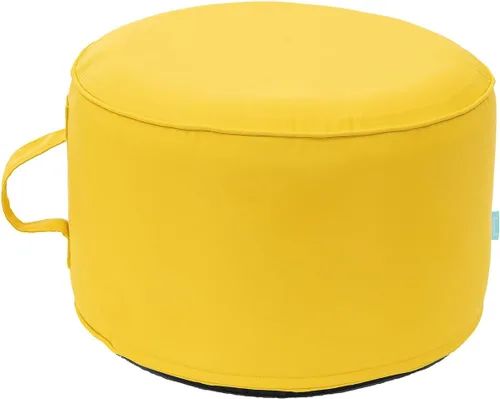 Miniatura 16 de QILLOWAY Otomana inflable para exteriores para patio, puf redondo impermeable, reposapiés inflable, reposapiés al aire libre para piscina, jardín