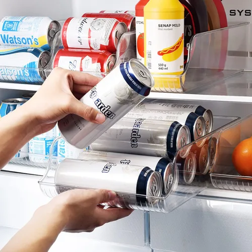 Miniatura 6 de Organizador de botellas de agua para refrigerador, organización de despensa y contenedores de almacenamiento, dispensador de bebidas