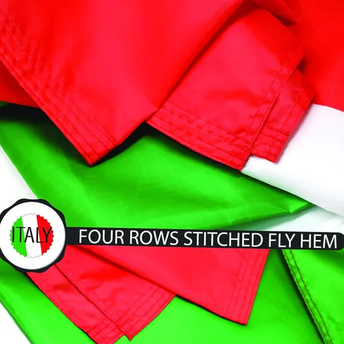 Miniatura 4 de G128 Bandera de Italia, 3 x 5 pies, serie LiteWeave, impresa en poliéster 100D, bandera de país, colores vibrantes, ojales de latón