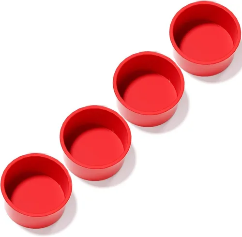 Miniatura 10 de saphe 4 paquetes de moldes de silicona para pasteles, moldes redondos de silicona antiadherentes para hornear, juegos de utensilios de silicona