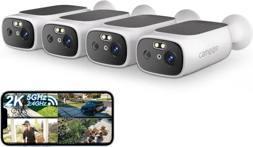 Cámaras de seguridad WiFi 5G inalámbricas para exteriores, cámara de seguridad 5G para seguridad del hogar, detección de movimiento AI, visión