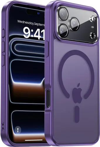 Miniatura 126 de Funda para iPhone 17 Pro Max con protector de lente de cámara [protección de grado militar de 10 pies] compatible con MagSafe a prueba de golpes