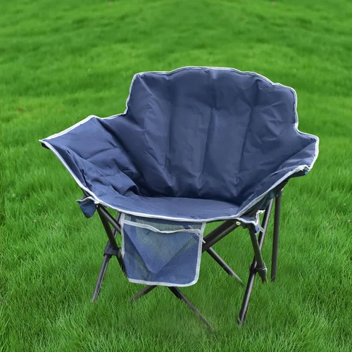 Miniatura 4 de SUNNYFEEL Silla de campamento de gran tamaño, silla plegable de luna, silla grande para adultos, silla de césped portátil de 500 libras con bolsa