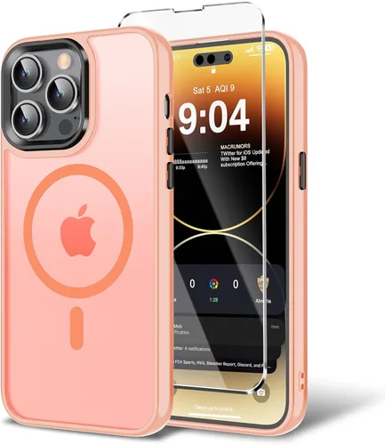 Miniatura 28 de Funda para iPhone 11 con protector de pantalla, compatible con MagSafe, ultra delgada, translúcida, mate, a prueba de golpes, color negro