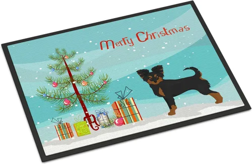 Miniatura 230 de Caroline's Treasures CK3799MAT Akita Shepherd - Tapete de árbol de Navidad de 18 x 27 pulgadas, tapete para puerta delantera, interior y exterior