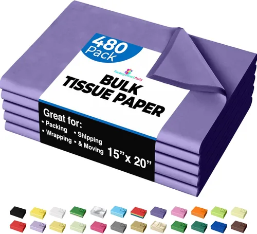 Miniatura 19 de Party Solids Papel de Seda Negro para Bolsas de Regalo - Papel de Seda a Granel Negro de 20" X 30", 480 Hojas - Papel Prensa de 10 lb para Embalaje