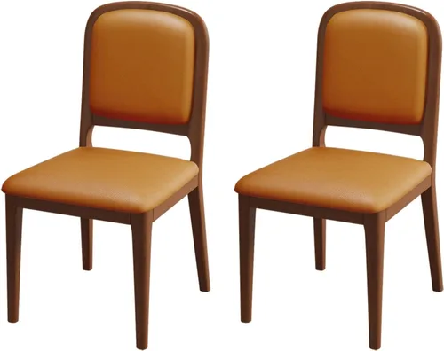 Miniatura 34 de Solid Wood Dining Room Chairs Minimalist,Kitchen Chairs with Soft Padded Back,Living Room Chair for Office Reading,Wood Frame,Armless Vanity