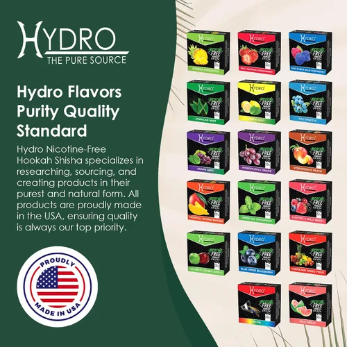 Miniatura 6 de Hydro Paquete de sabores de cachimba, sin tabaco y sin nicotina, juego de menta con sabor a cachimba, fresco, refrescante, natural, de larga