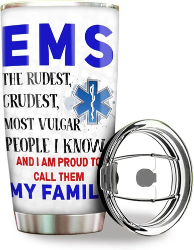 Miniatura 13 de Regalos EMT para Mujeres - Taza de Acero Inoxidable 20oz, Regalos de Apreciación de la Semana Feliz EMS al Por Mayor para Hombres, Accesorios