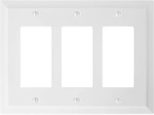 Miniatura 33 de Questech Cubiertas de tomacorrientes, placas de pared dúplex individuales, placas de interruptor de 1 banda, tamaño estándar, cubiertas de toma