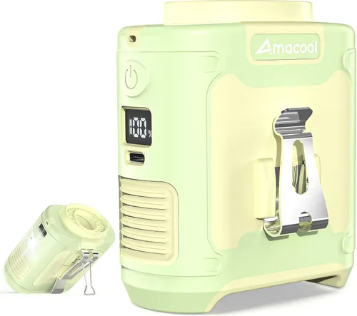 Miniatura 18 de AMACOOL Mini ventilador de cintura portátil con clip, 13,000 rpm, 4 velocidades, ventilador de cuello personal, hasta 24 horas de duración